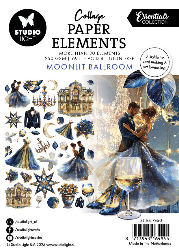 SL Paper ElementsMoonlit Ballroom Essentials 105x148x4mm 35 Pieces