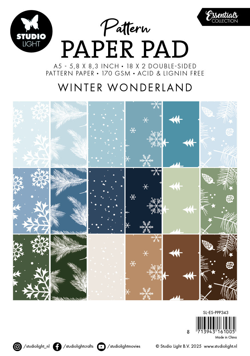 SL Pattern Paper Pad Winter Wonderland Essentials 36 Sheets