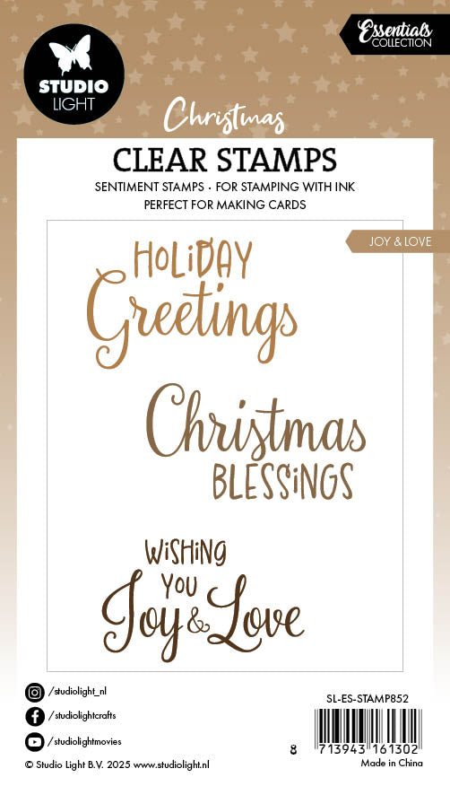 SL Clear Stamp Joy & Love Essentials 3 Pieces