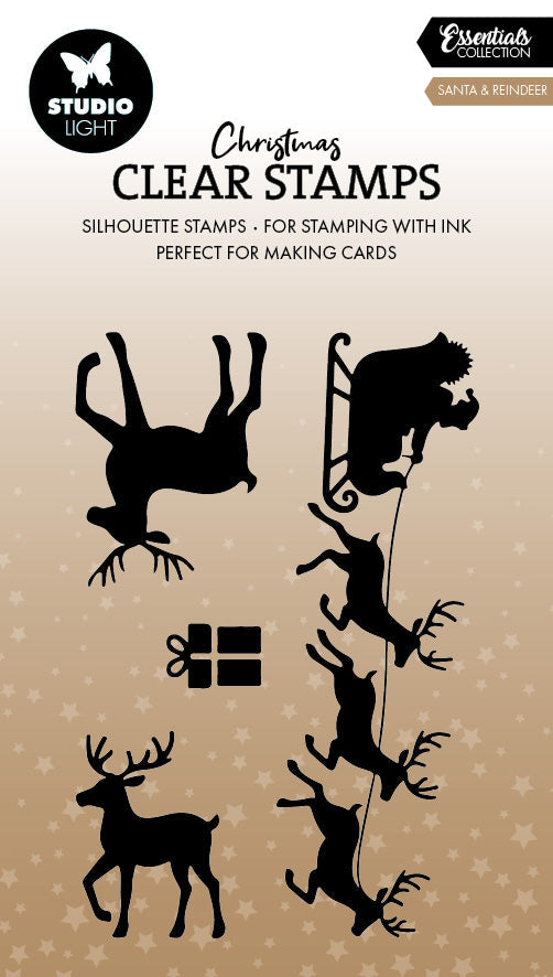 SL Clear Stamp Santa & Reindeer Essentials 1 Piece