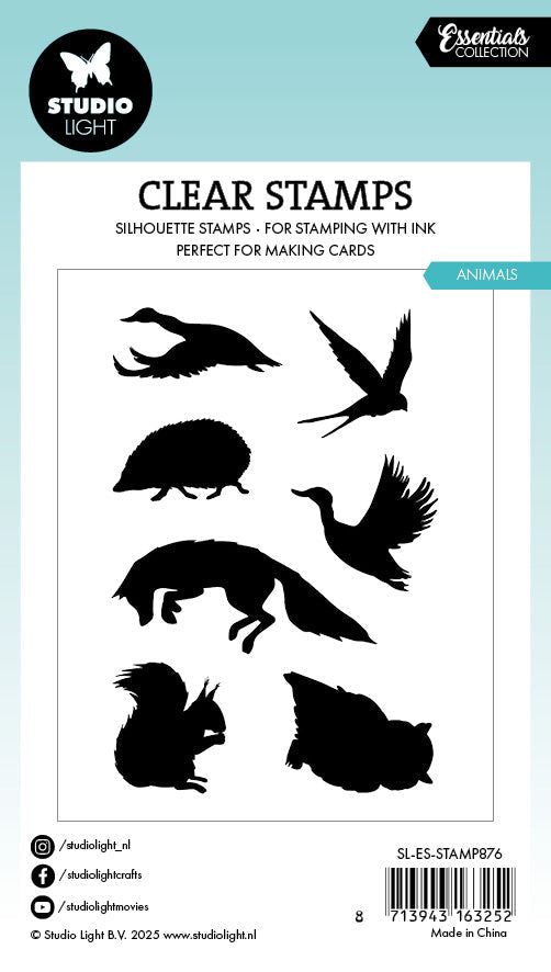 SL Clear Stamp Animals Essentials 7 Pieces