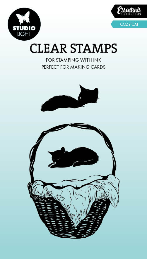 SL Clear Stamp Cozy Cat Essentials 53x89x3mm 3 Pieces