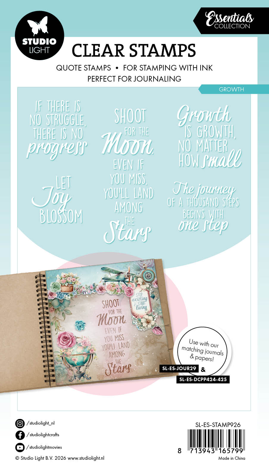 SL Clear Stamp Quotes - Growth Essentials 5 Pieces
