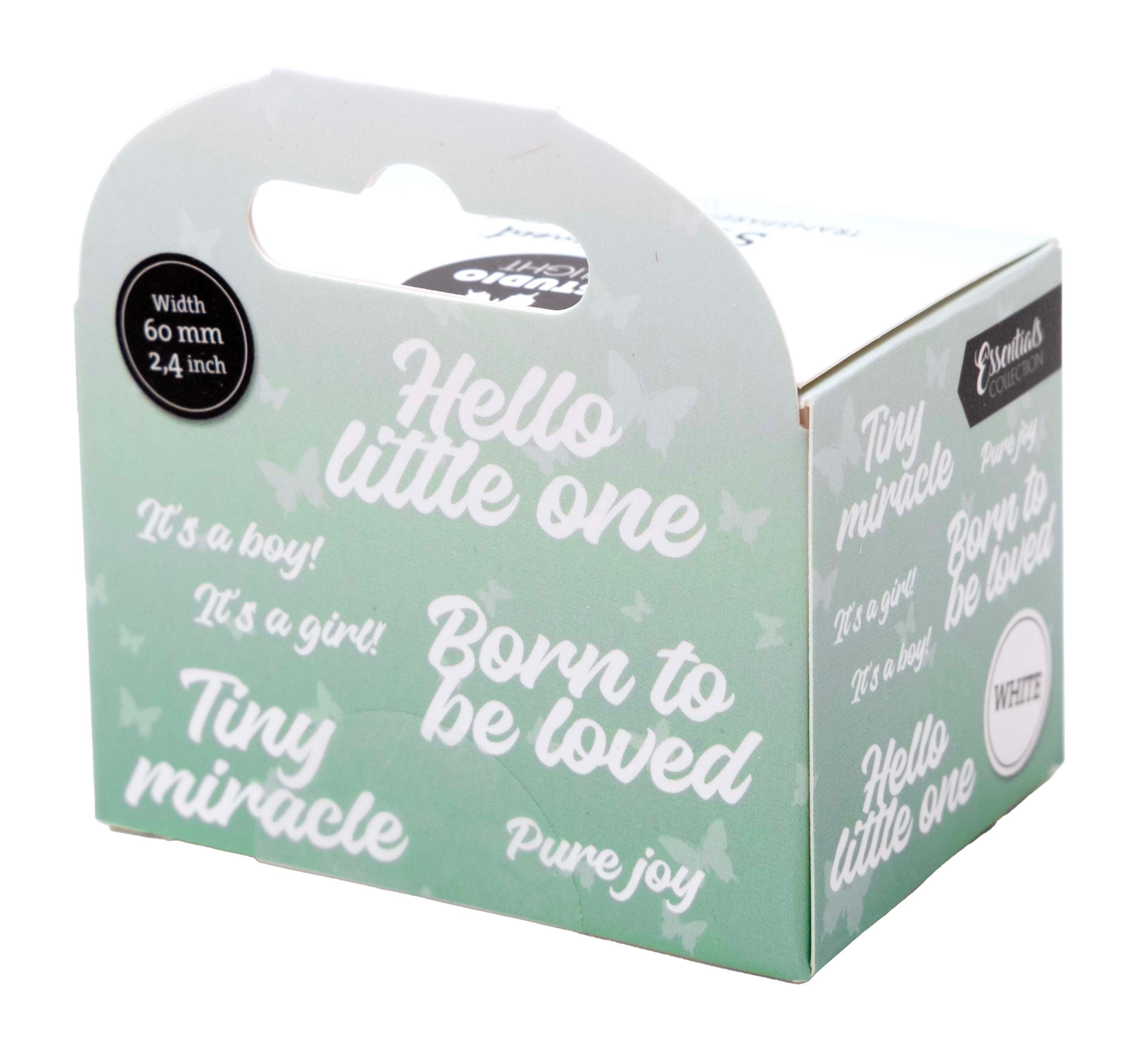 SL Clear Stickers White - Tiny Miracle Essentials 5 Meter