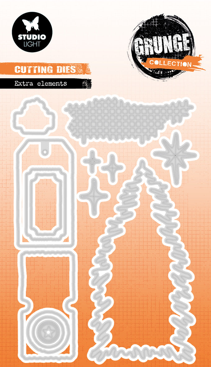 SL Cutting Die Extra Elements Grunge Collection 14 Pieces