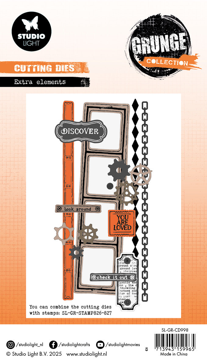 SL Cutting Die Extra Elements Grunge Collection 19 PC
