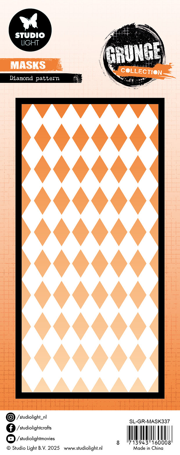 SL Mask Diamond Pattern Grunge Collection 1 PC