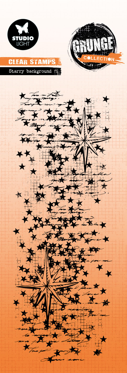 SL Clear Stamp Starry Background Grunge Collection 1 Pieces