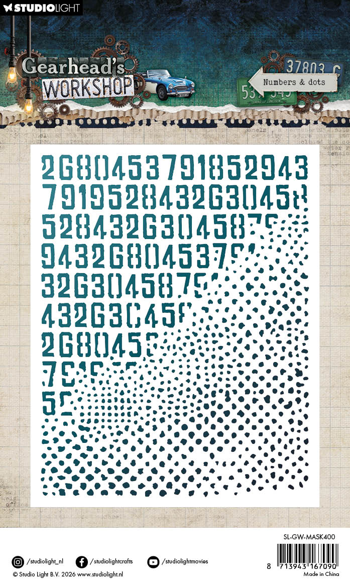 SL Mask Number & Dots Gearhead's Workshop 1 Piece