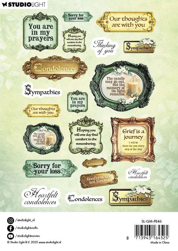 SL Paper Elements Sentiments - EN Quiet Morning 105x148x5mm 21 Pieces
