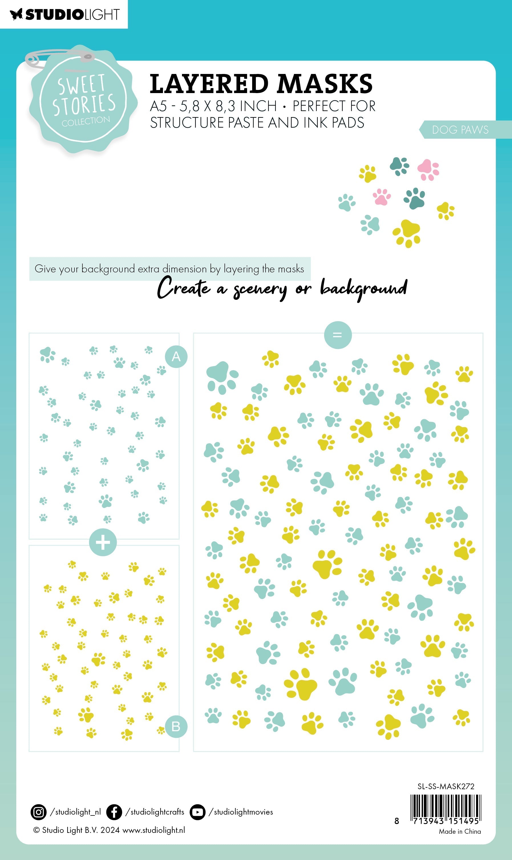 SL Mask Dog Paws Sweet Stories 1 SH