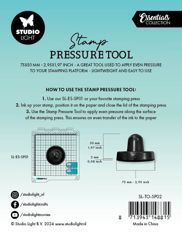 SL Stamp Pressure Tool Tools Black 1 PC