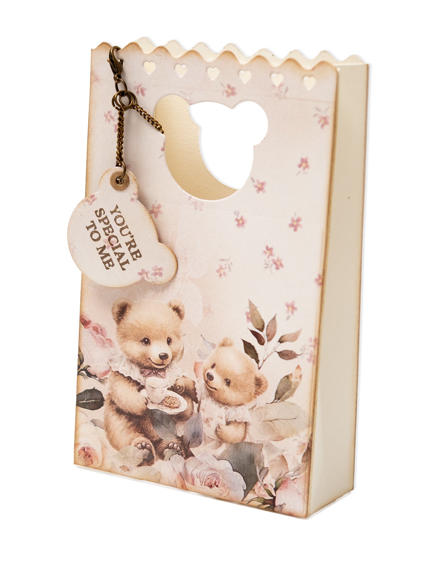SL Clear Stamp Bear Gift Bag Tag Accessories Teddy's Tea Time 9 Pieces