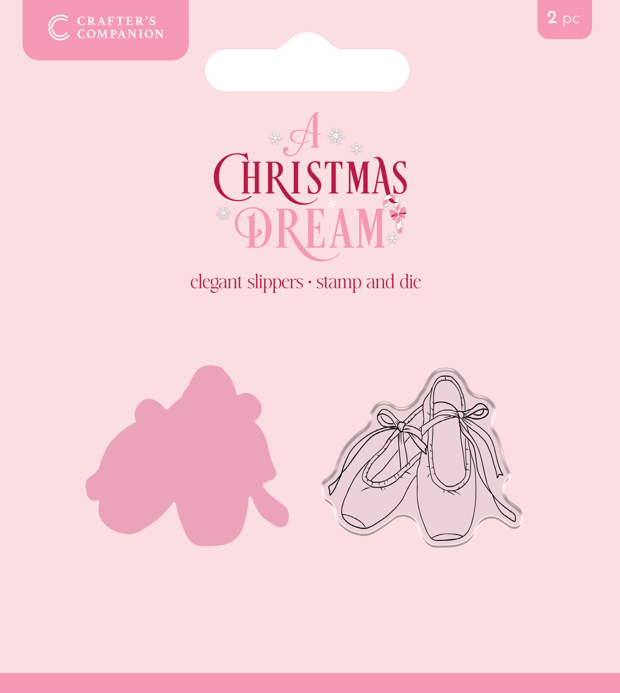 Sara Signature A Christmas Dream Stamp and Die - Elegant Slippers