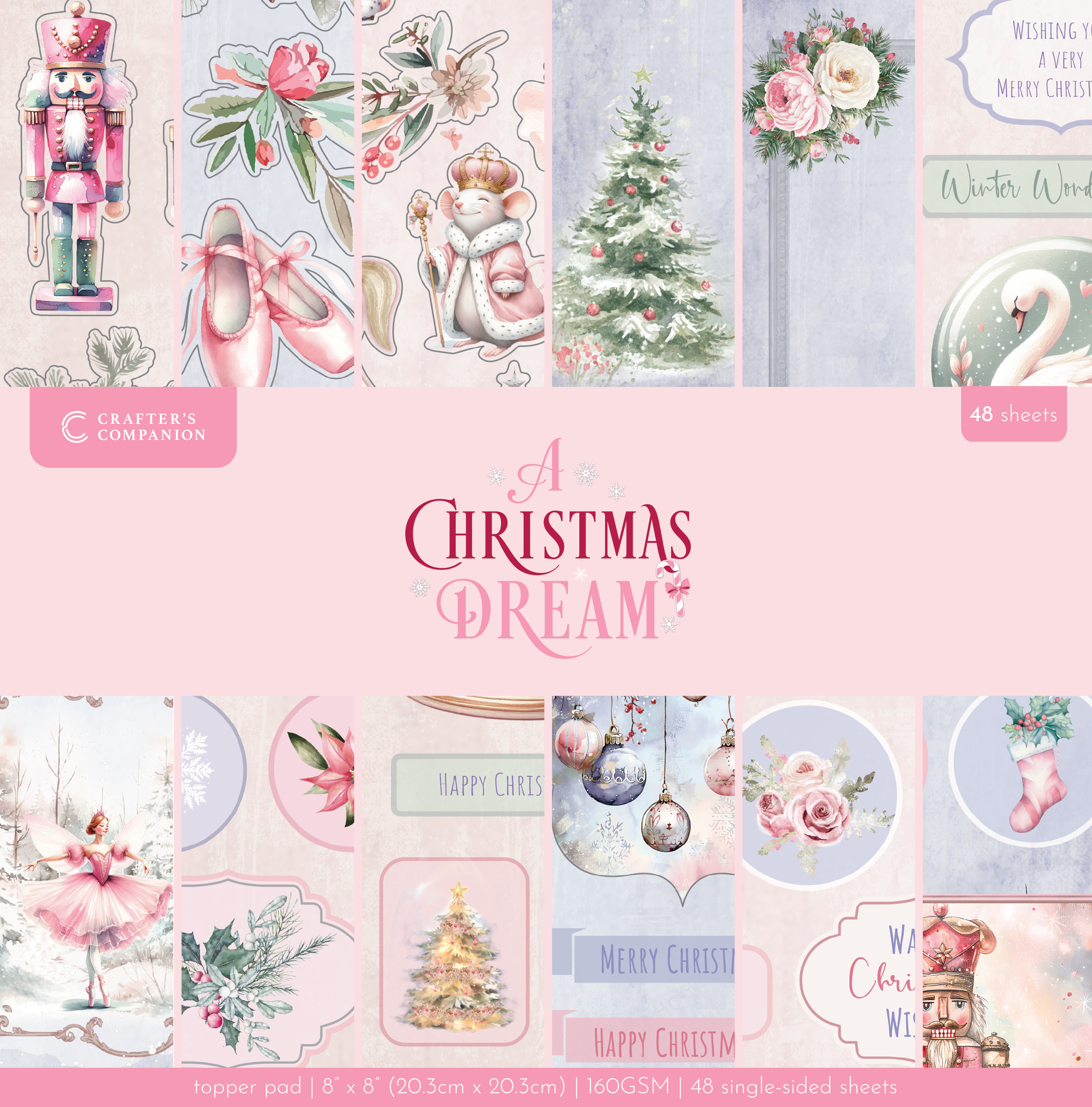 Sara Signature A Christmas Dream - 8" x 8" Topper Pad