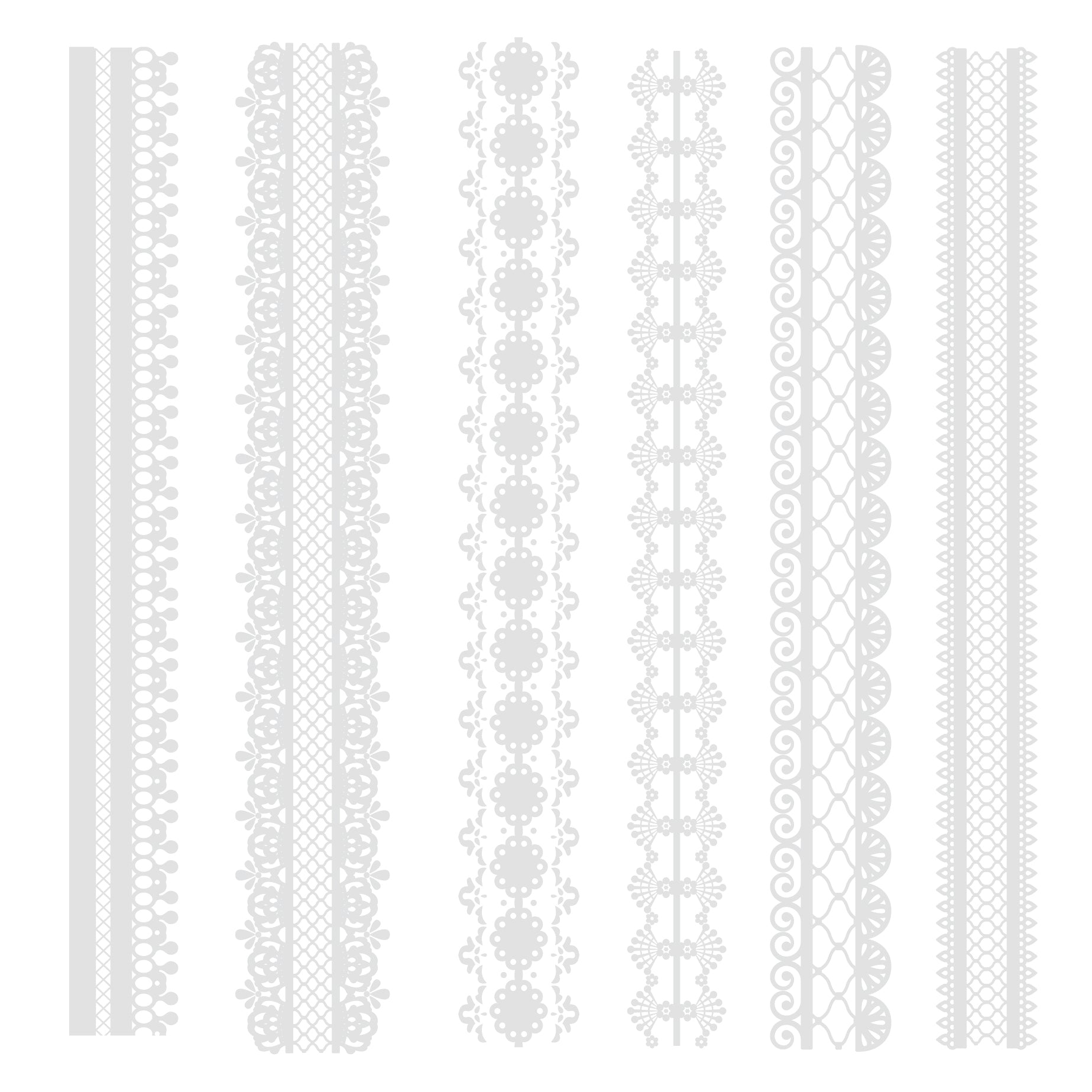 Sara Signature Antique Lace - 6" x 6" Embellishment Rub Ons