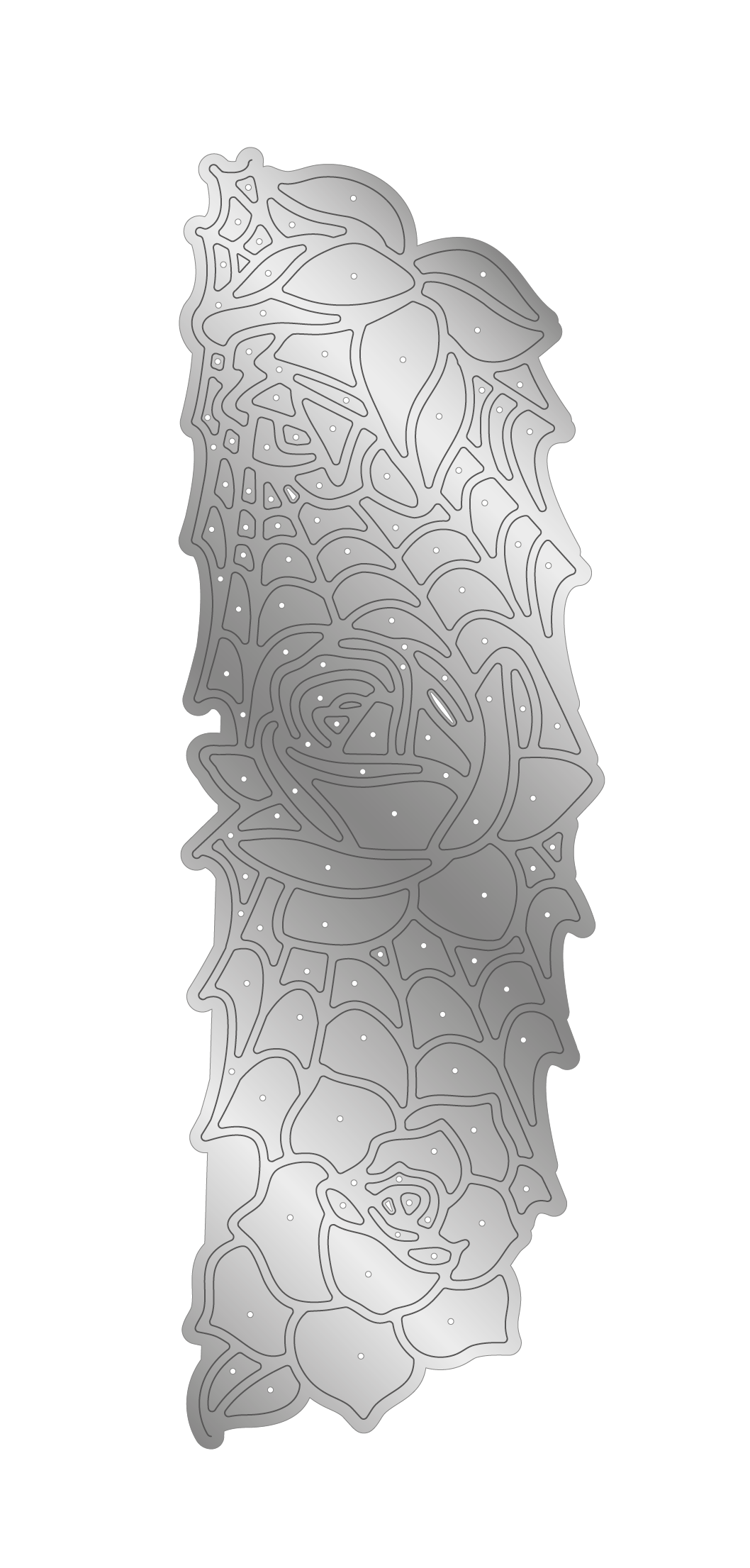 Sara Signature Thorn & Bloom Metal Die Edge'able - Midnight Rose Filigree