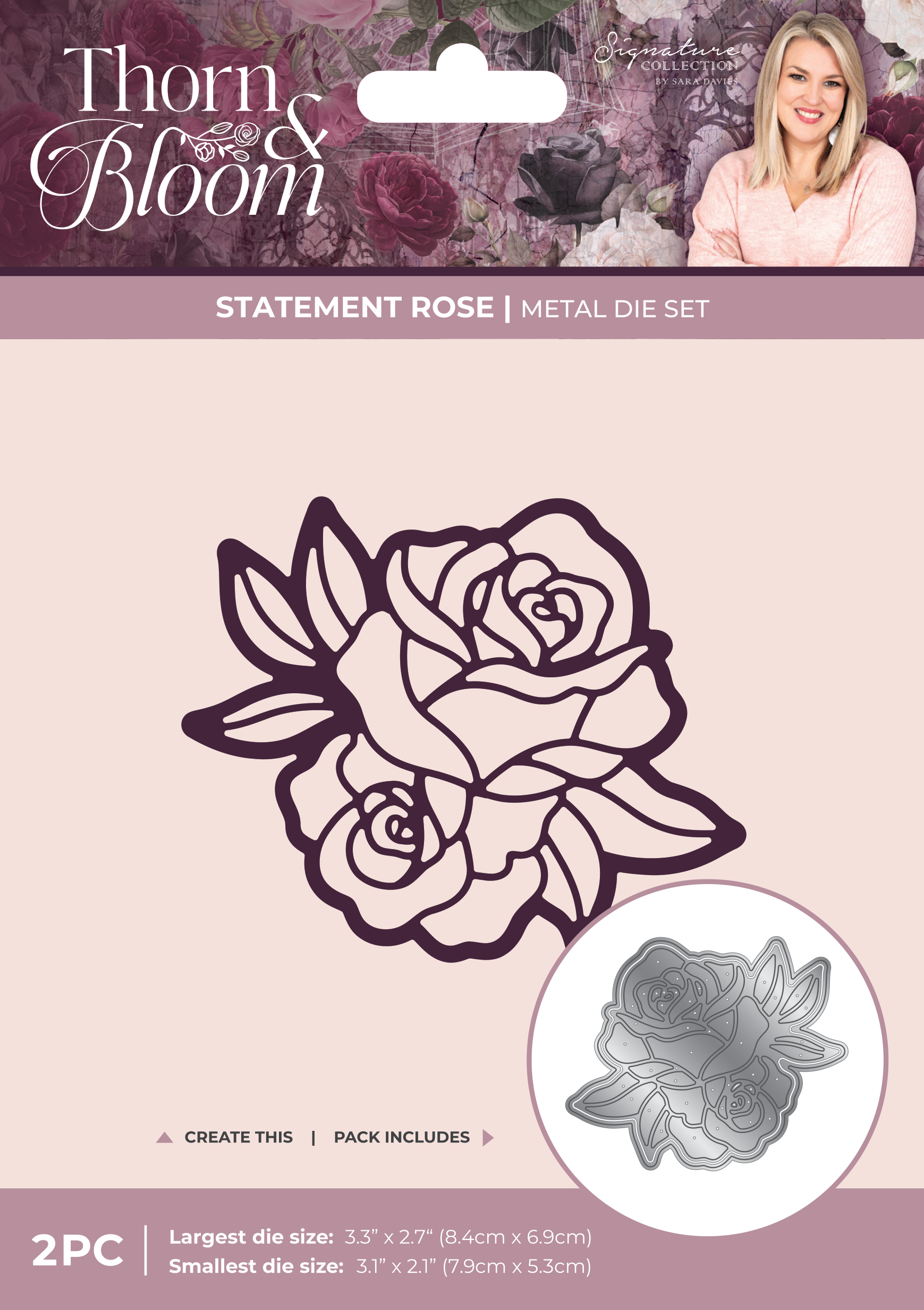 Sara Signature Thorn & Bloom Metal Die - Statement Rose