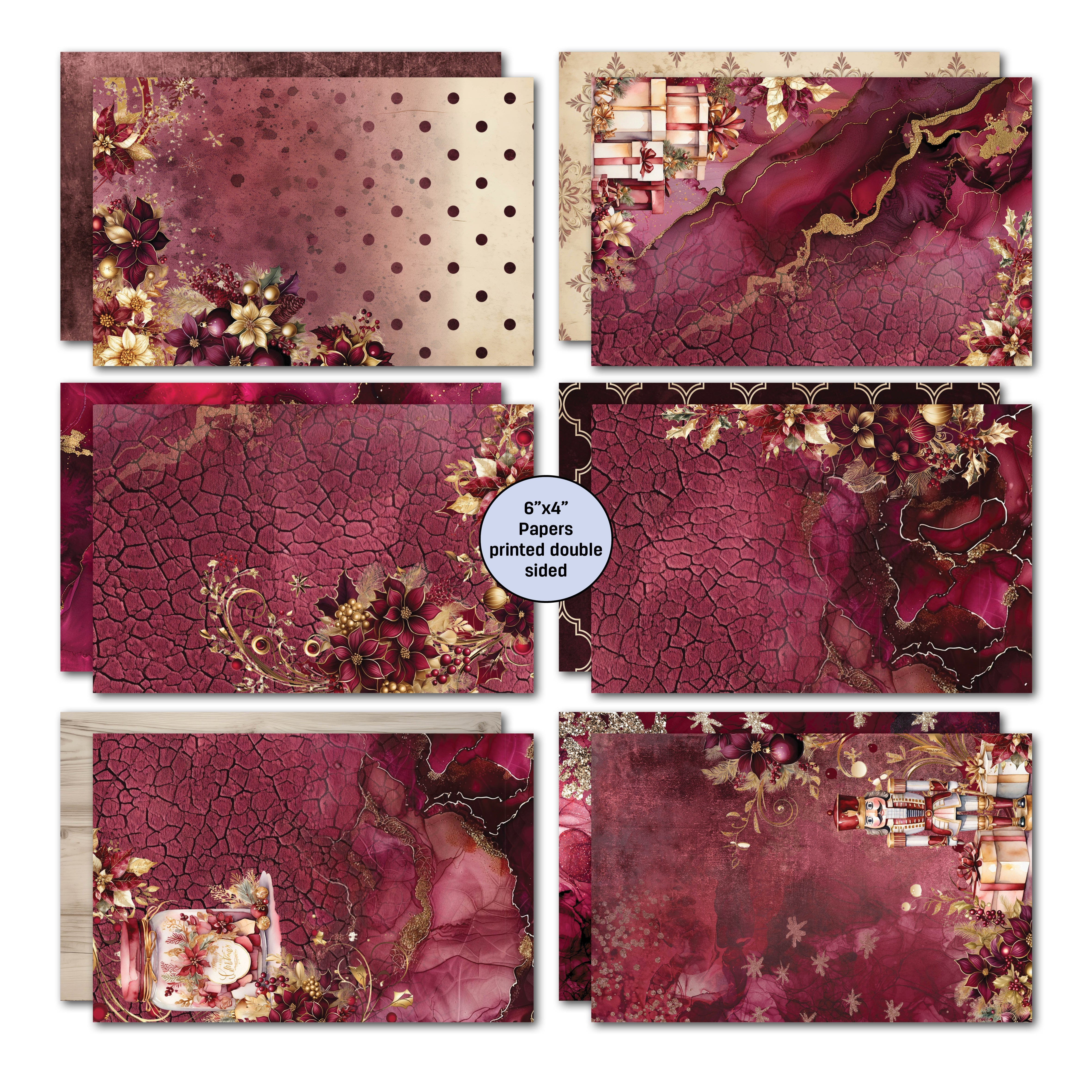 3Quarter Designs Sugarplum Wreath 6x4 Card Pack