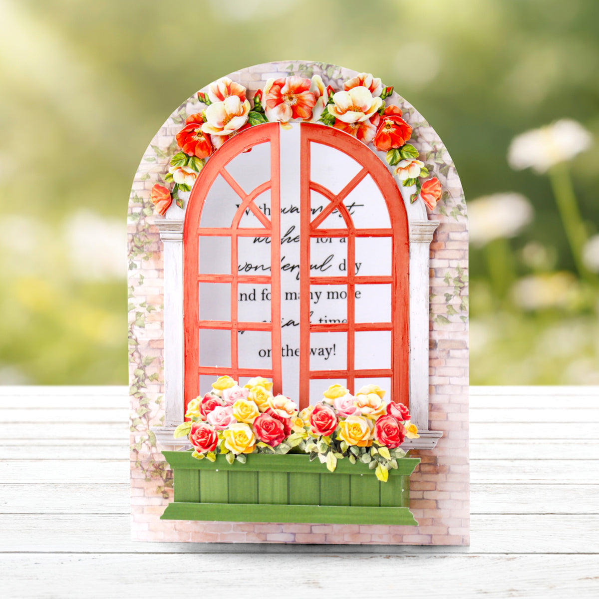 Arched Floral Windows & Doors, Card Making Kit