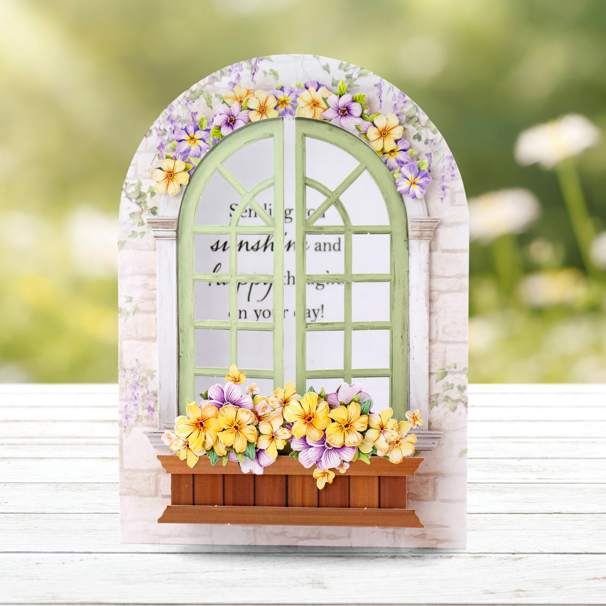 Arched Floral Windows & Doors, Card Making Kit