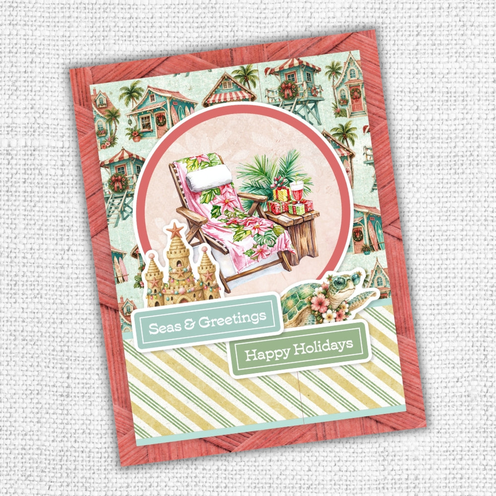 Christmas in Paradise 6x8" Quick Cards Die Cuts 36976