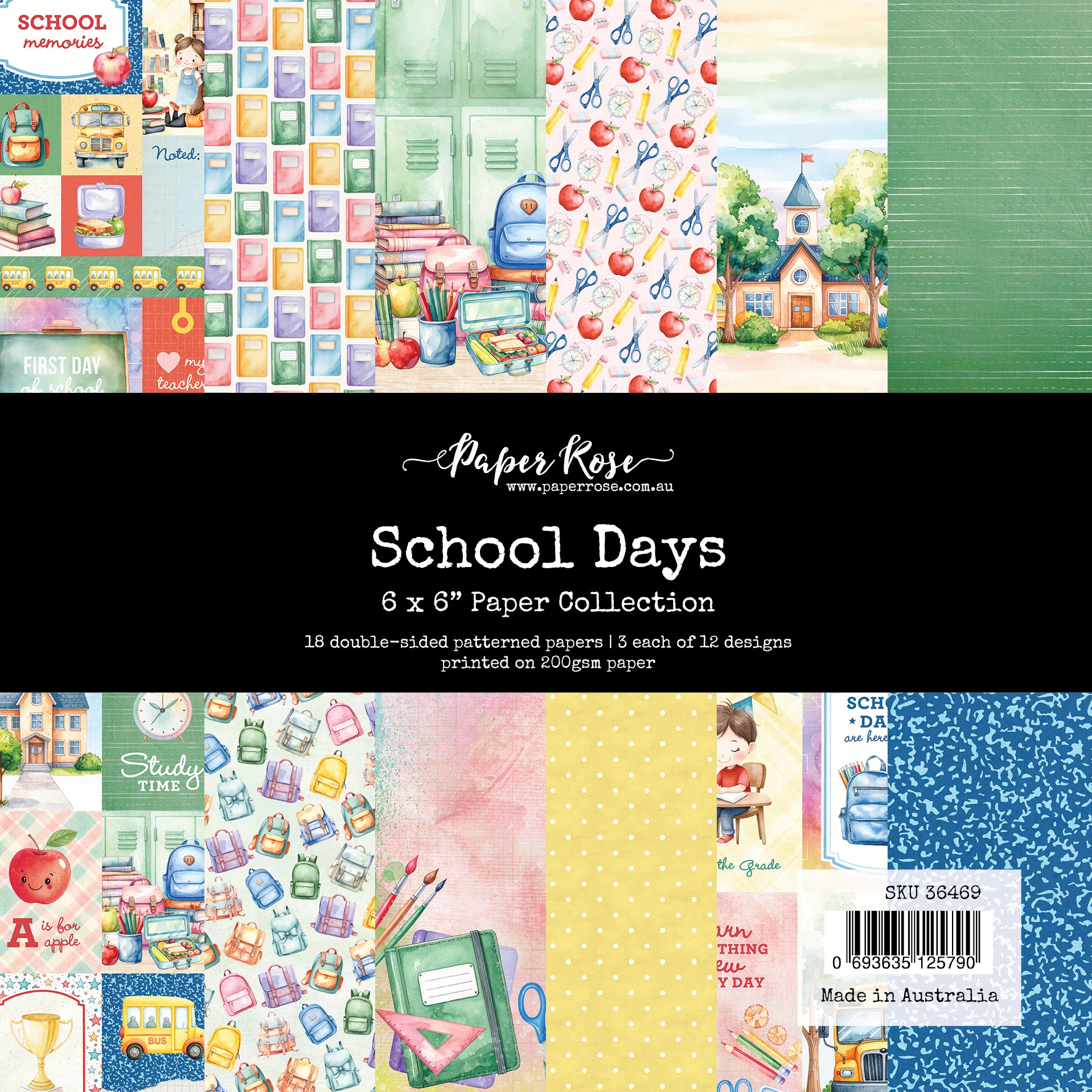 School Days 6x6 Paper Collection 36469