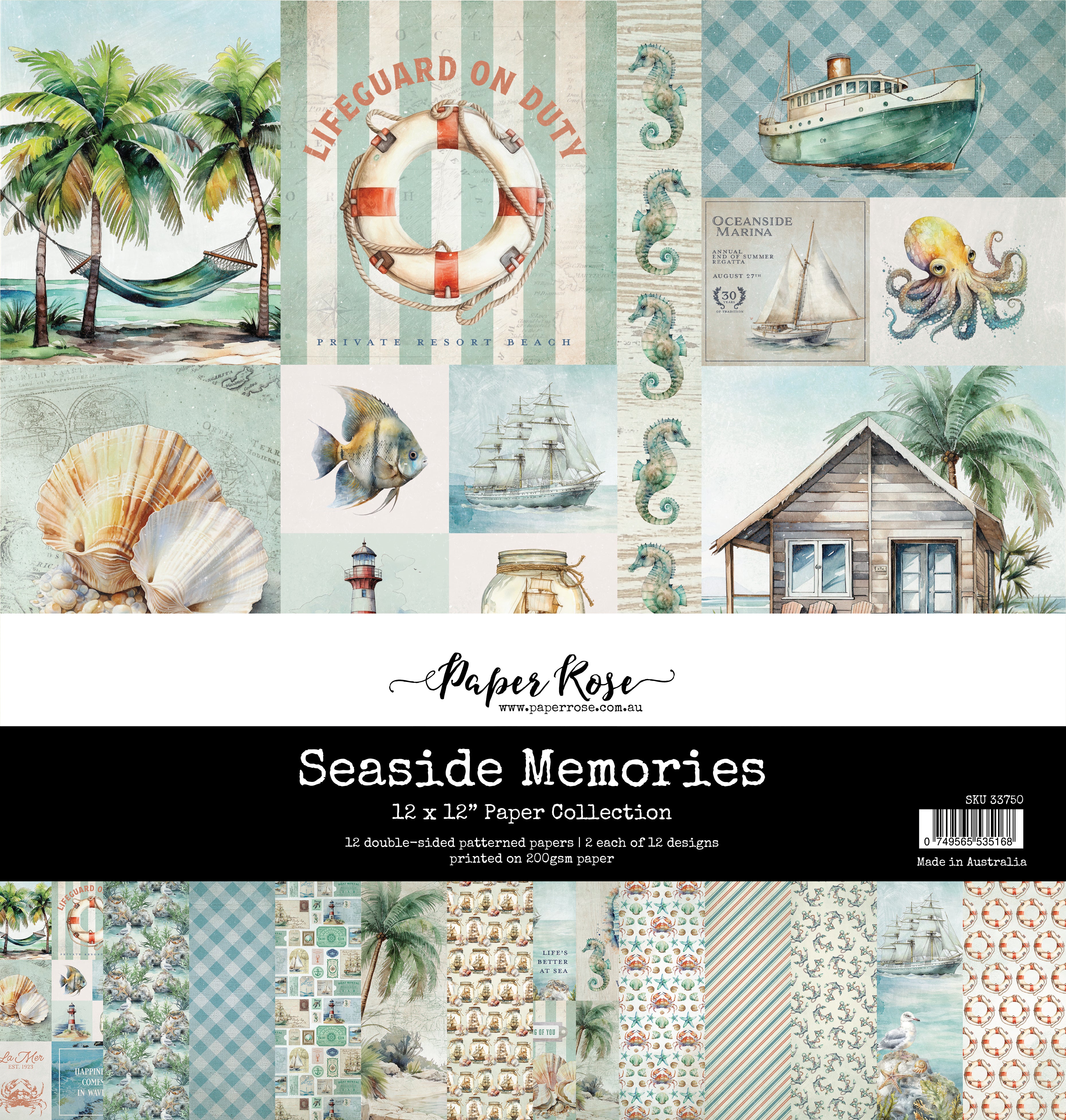 Seaside Memories 12x12 Paper Collection 33750