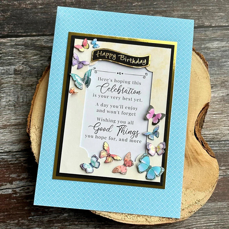 Die Cut Decoupage - A Kaleidoscope of Butterflies (2 Pack)