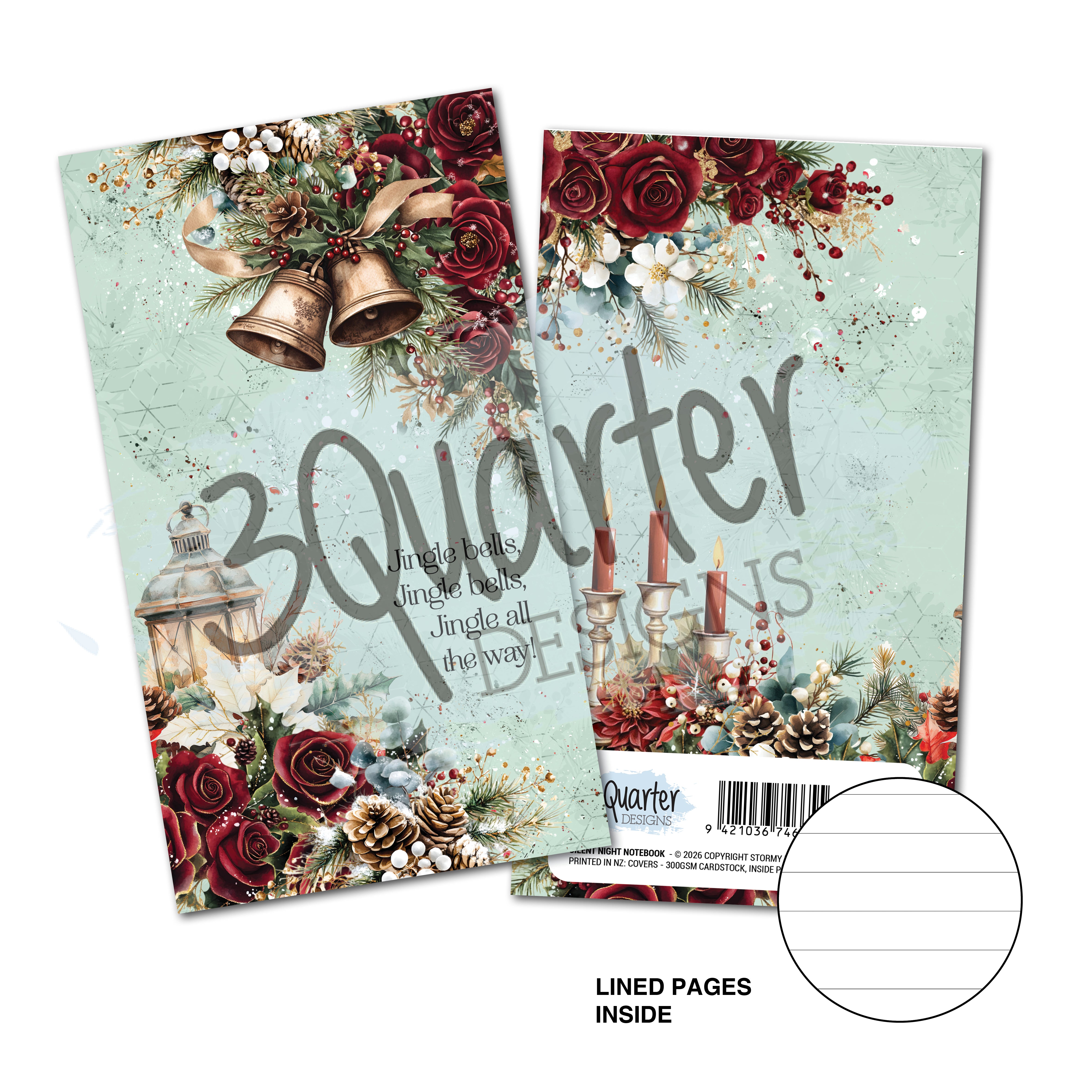 3Quarter Designs Silent Night Mini Notebook