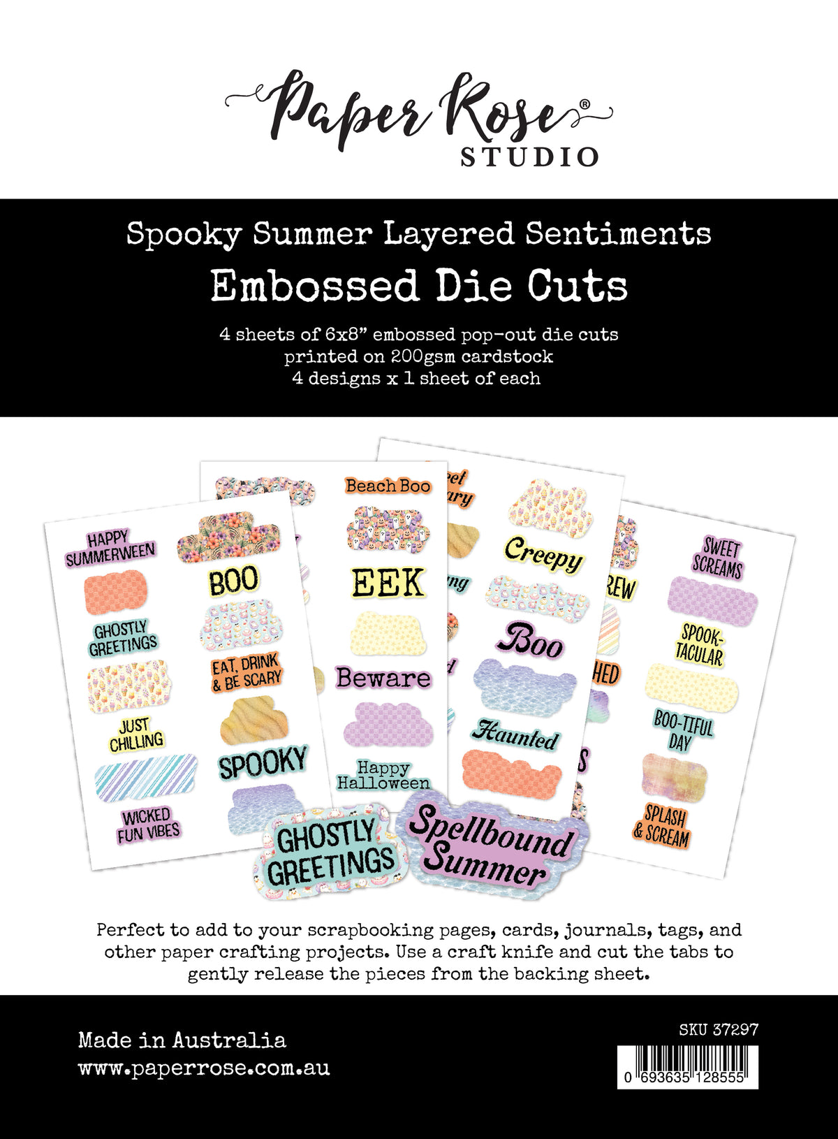 Spooky Summer 6x8" Layered Sentiments 37297