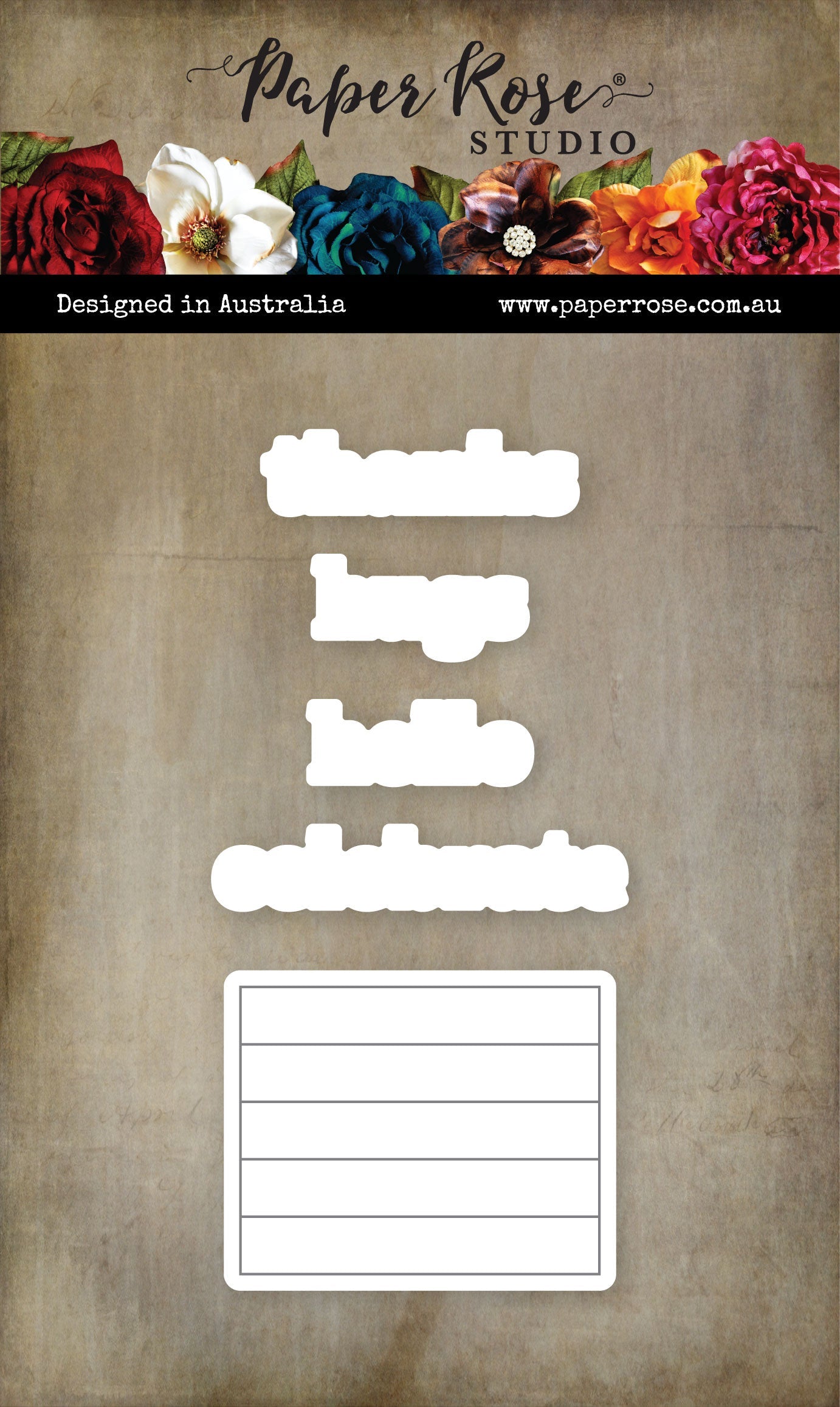 Stacked Sentiments No. 1 Metal Die Set 34383