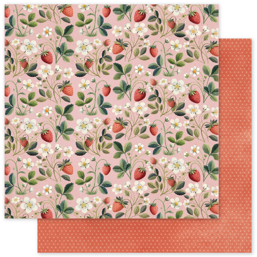 Strawberry Friends B 12 x 12 Paper (12 pc Bulk Pack) 34866