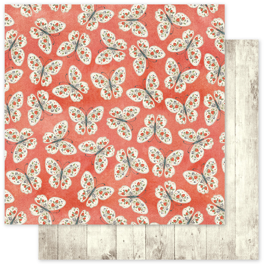 Strawberry Friends Basics C 12 x 12 Paper (12 pc Bulk Pack) 34893