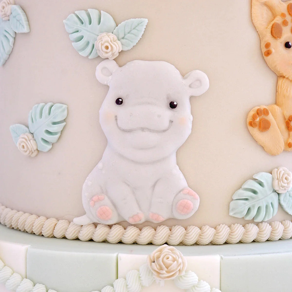 Sweet Safari Hippo Silicone Mould