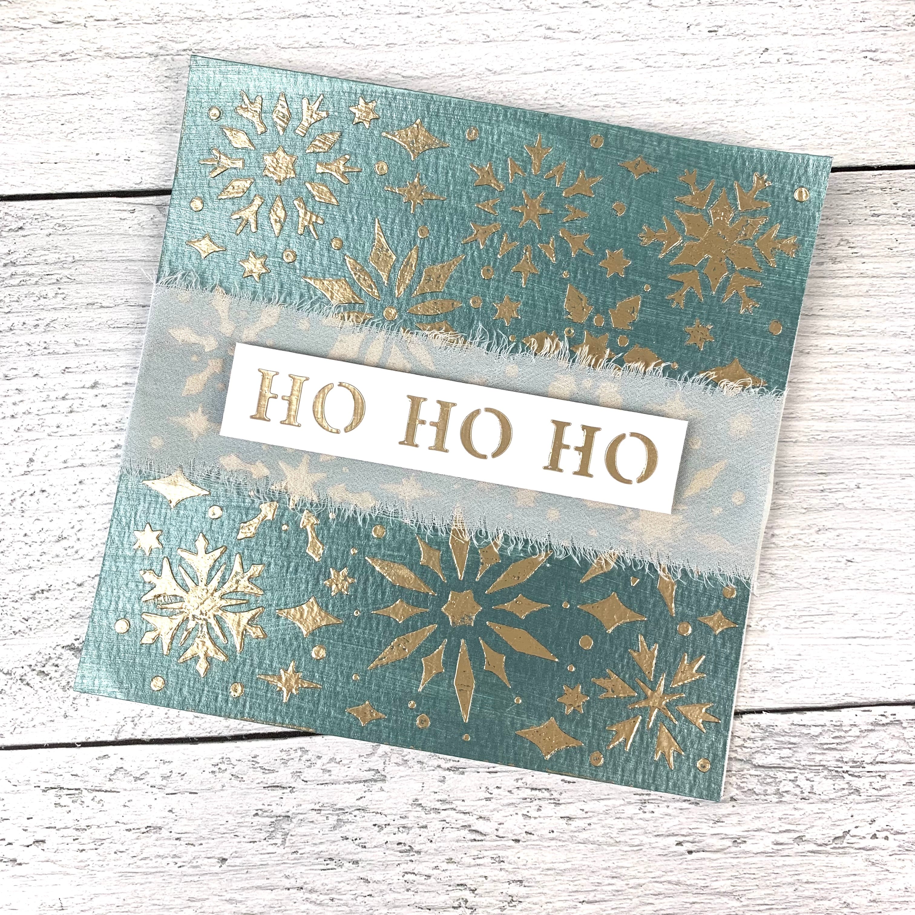 The Crafters Workshop 6x6 Stencil Snowflake Sparkles