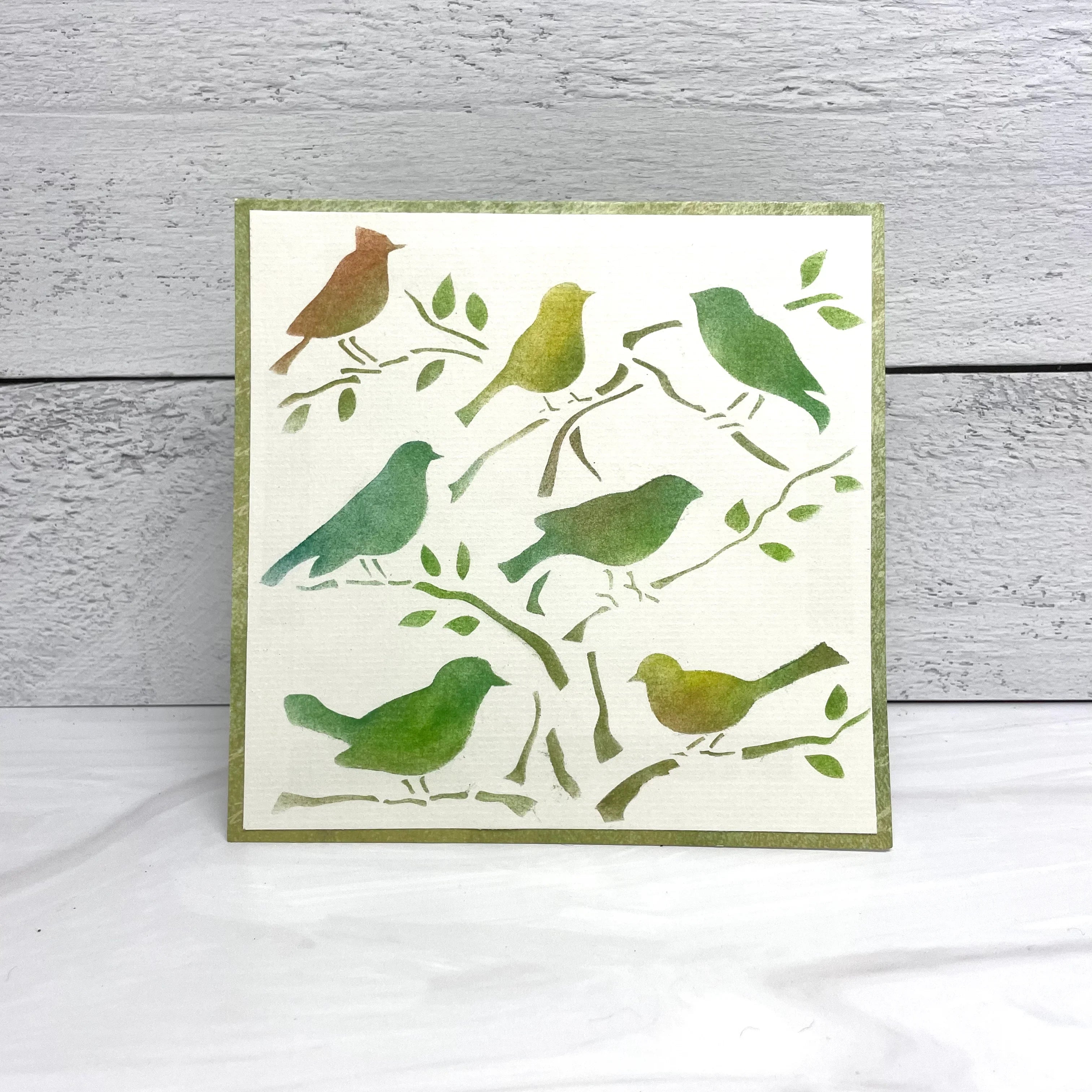 The Crafters Workshop 6x6 Stencil Cherry Blossoms