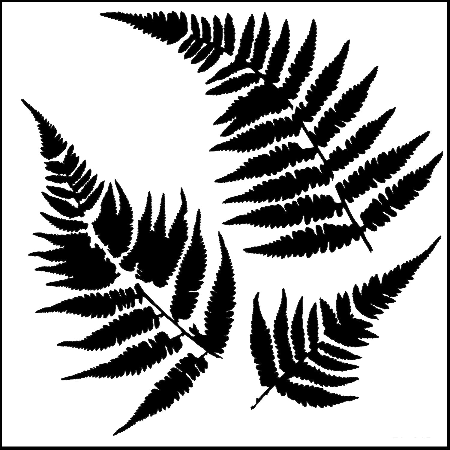 The Crafters Workshop 6x6 Stencil Ferns