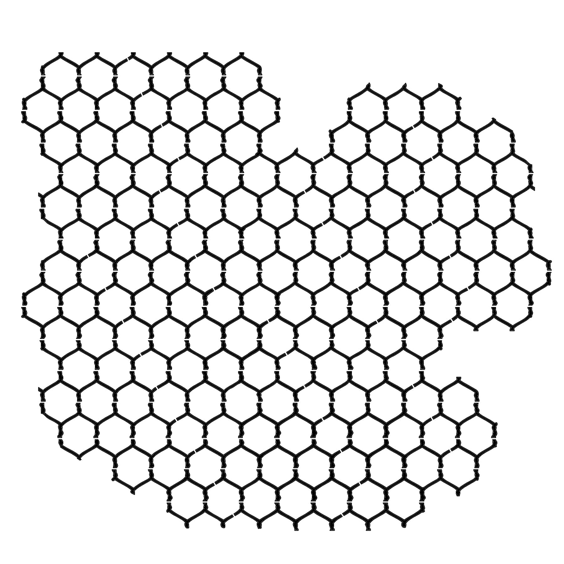 The Crafters Workshop 6x6 Stencil Chickenwire Reversed