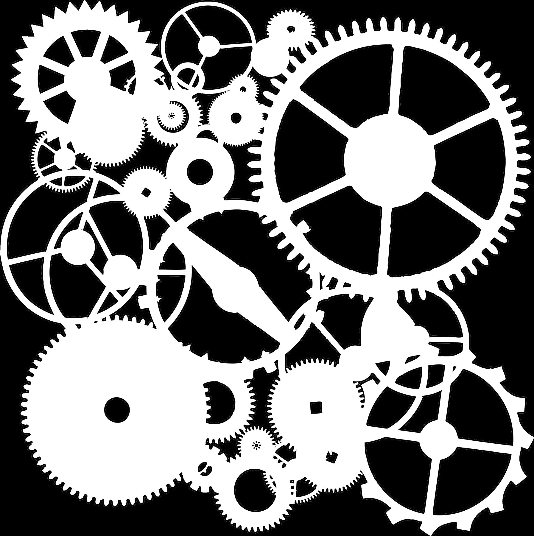The Crafters Workshop 6x6 Stencil Gears