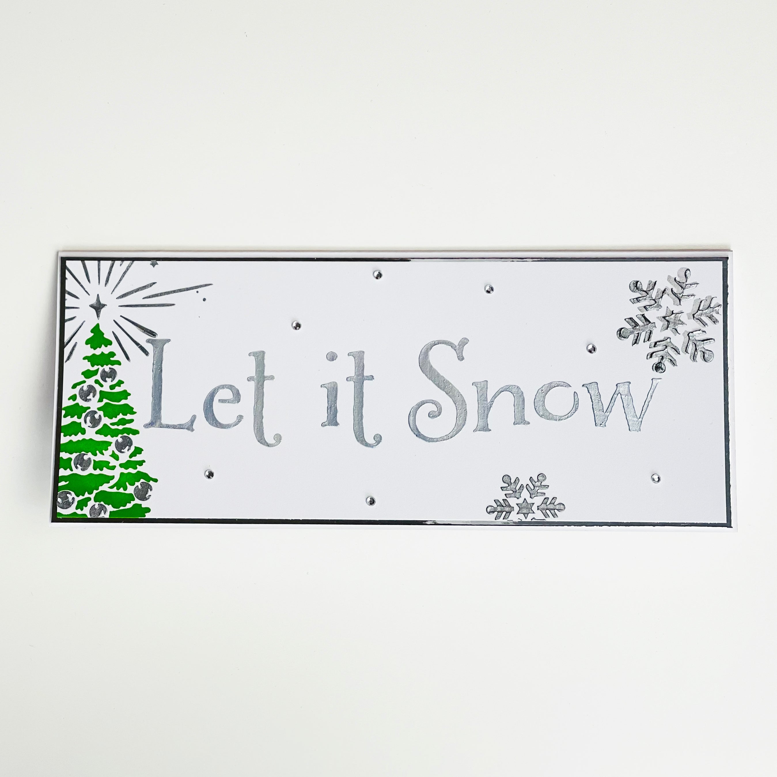 The Crafters Workshop Slimline Layered Holiday Words