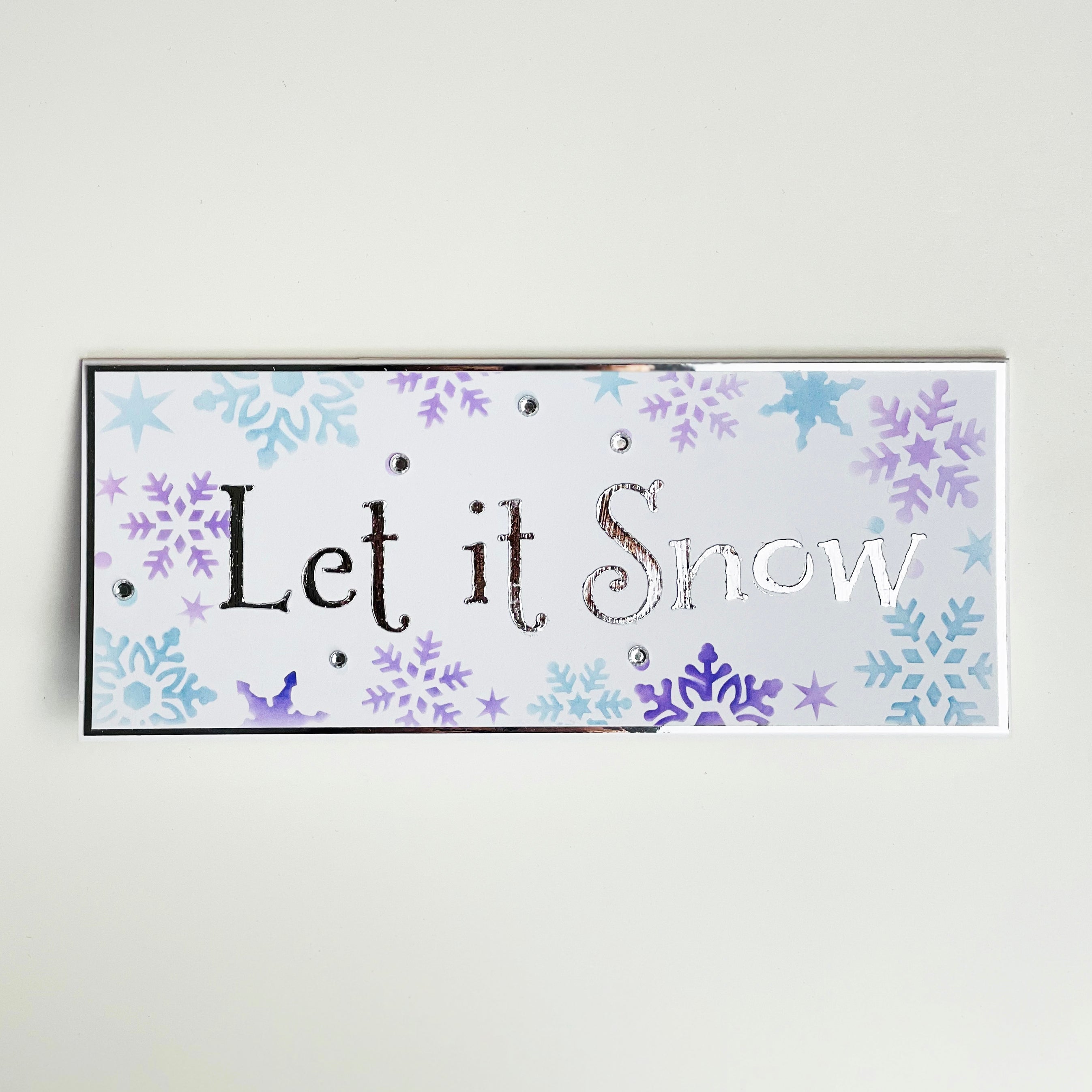 The Crafters Workshop Slimline Layered Holiday Words