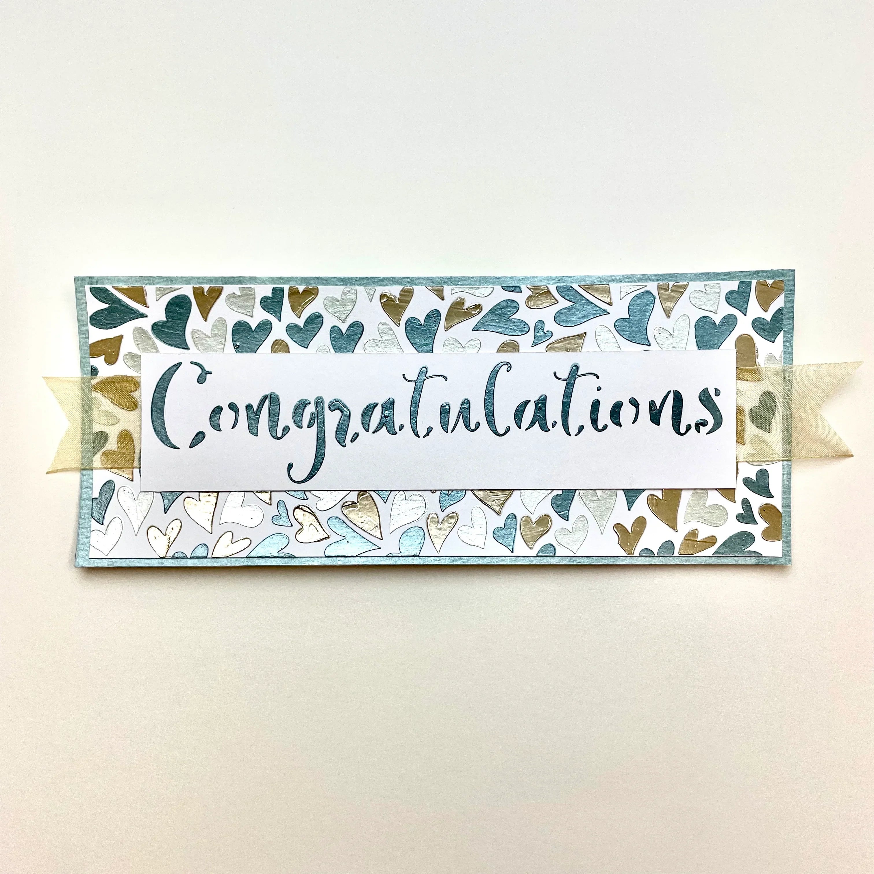 The Crafters Workshop Slimline Layered Hello