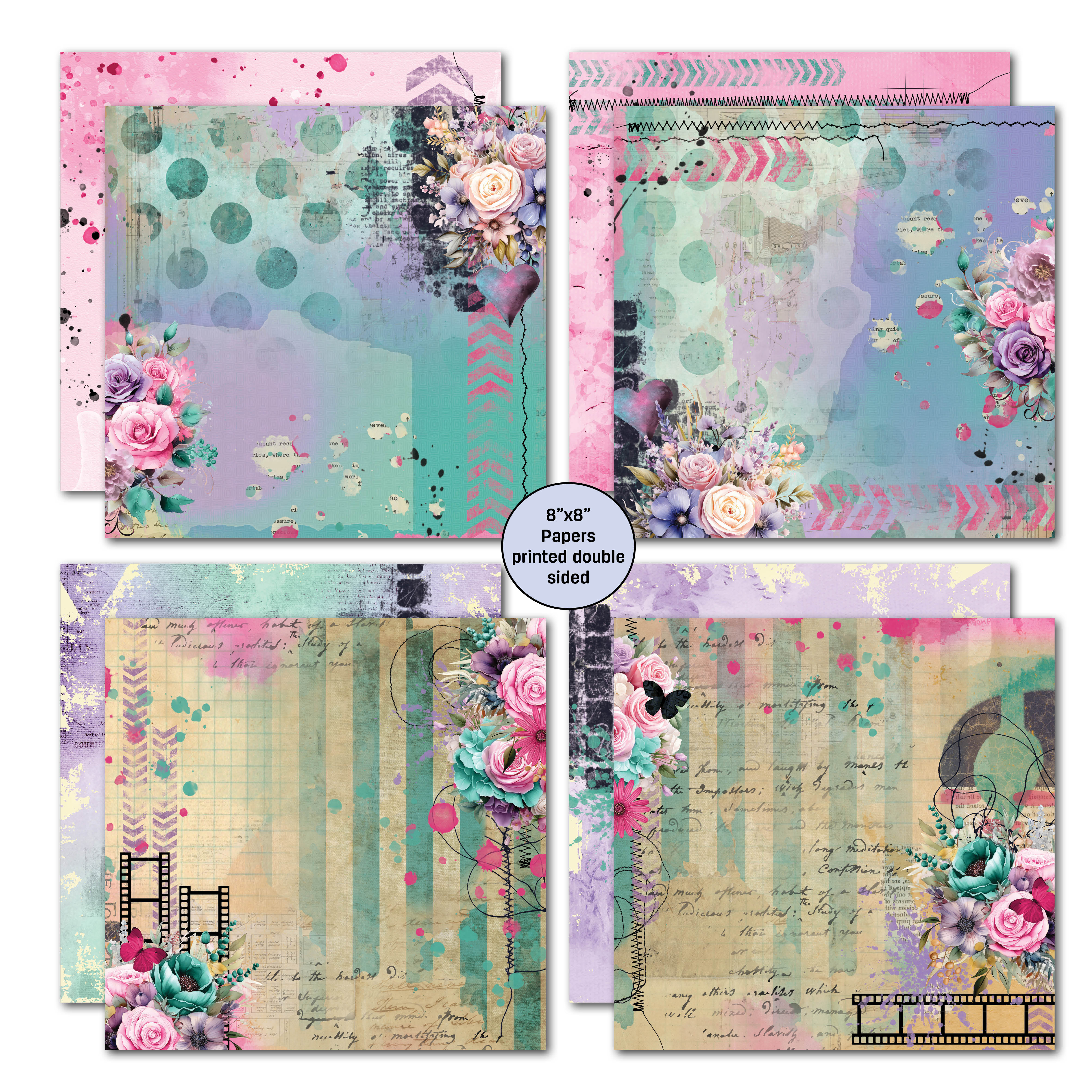 3Quarter Designs Teenage Dream 8x8 Paper Pack