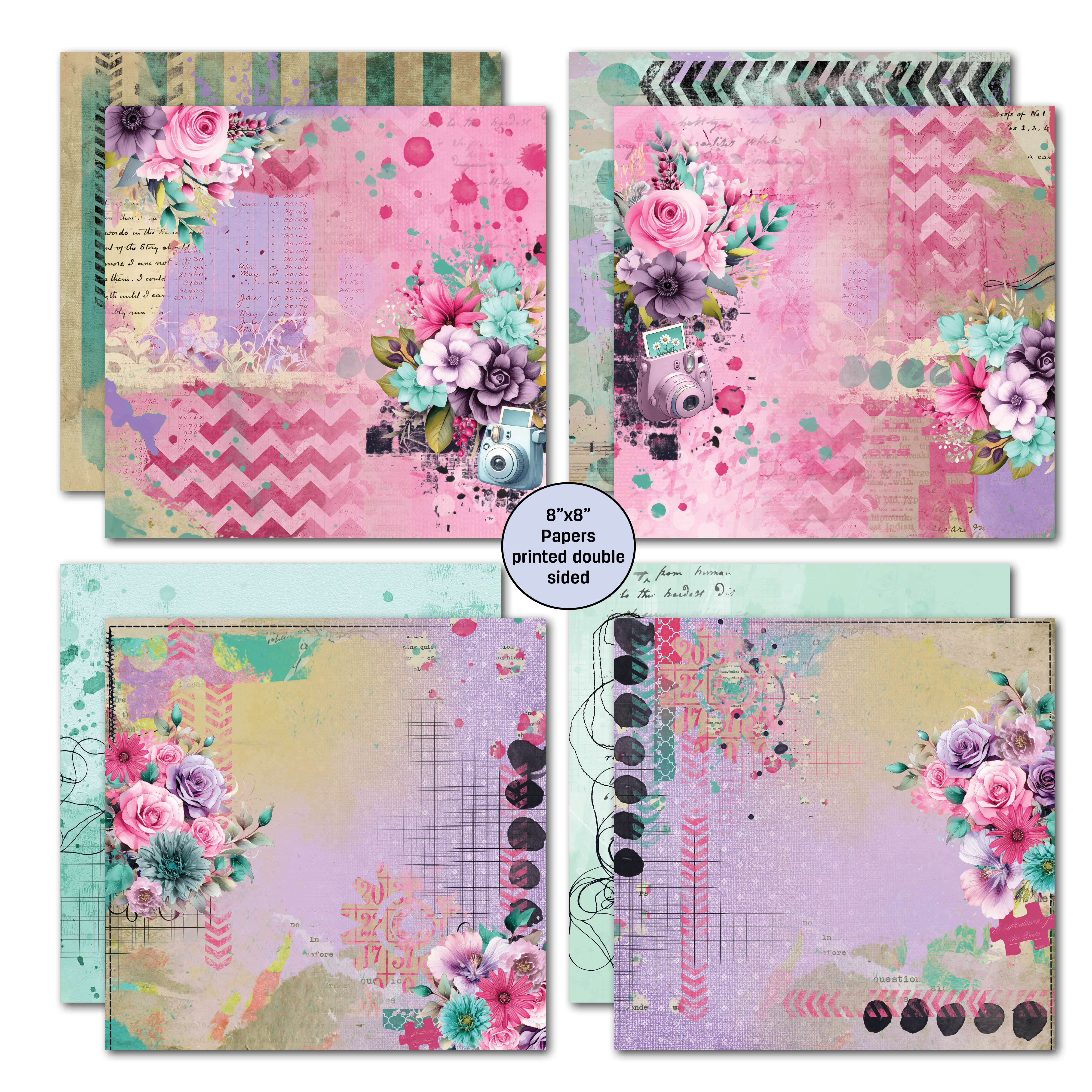 3Quarter Designs Teenage Dream 8x8 Paper Pack