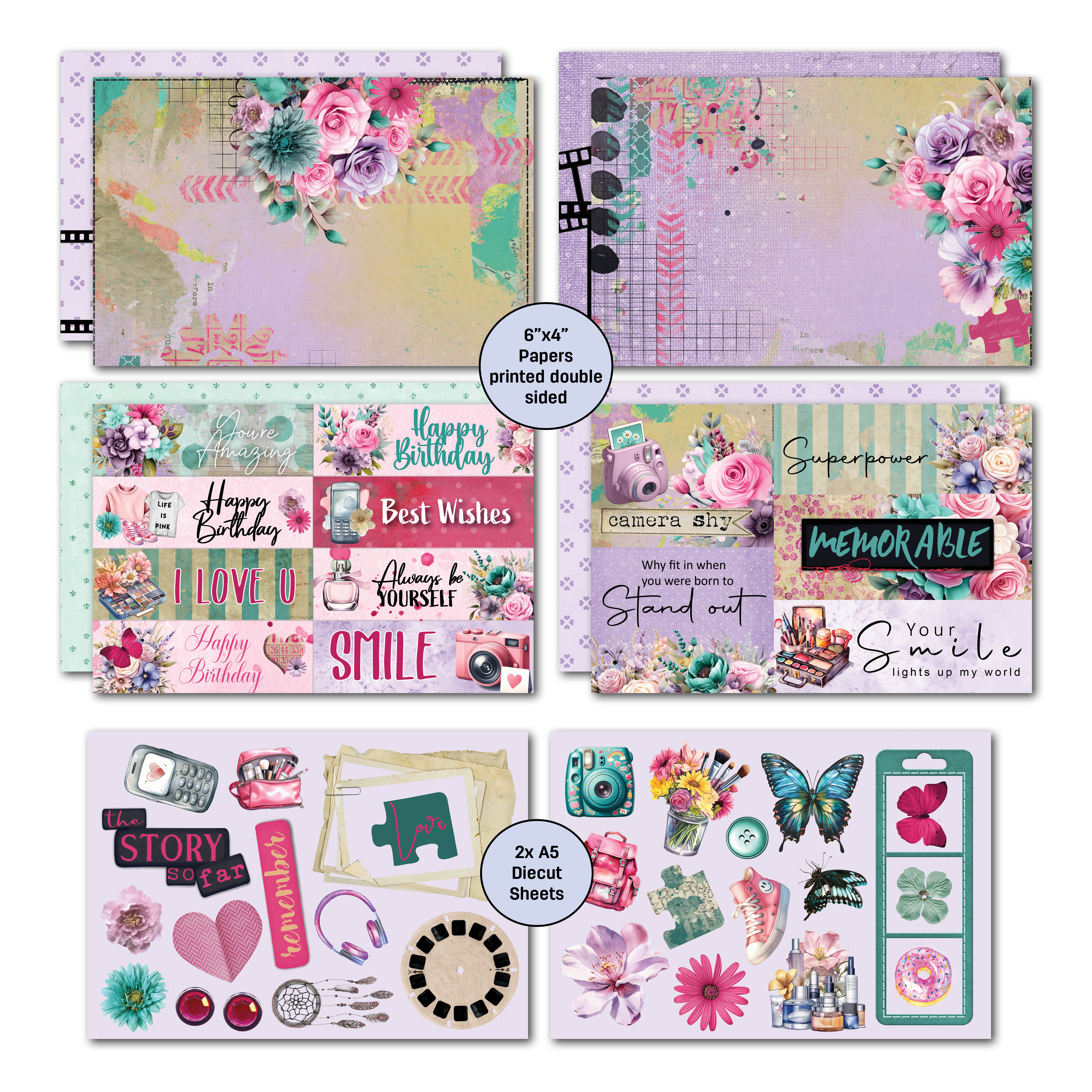 3Quarter Designs Teenage Dream 6x4 Card Pack