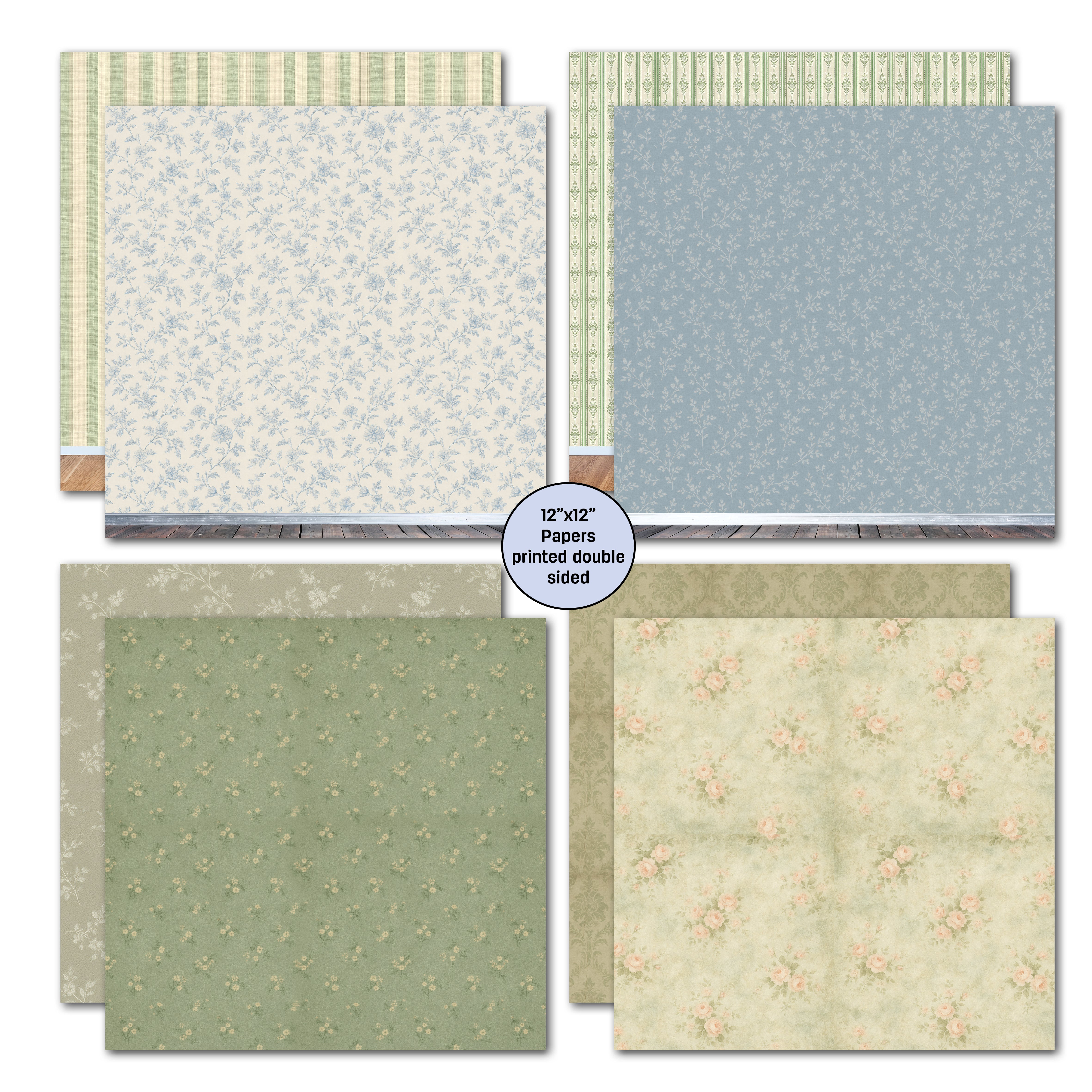3Quarter Designs Timeless Gallery 12x12 Designer Paper & Diecuts Set
