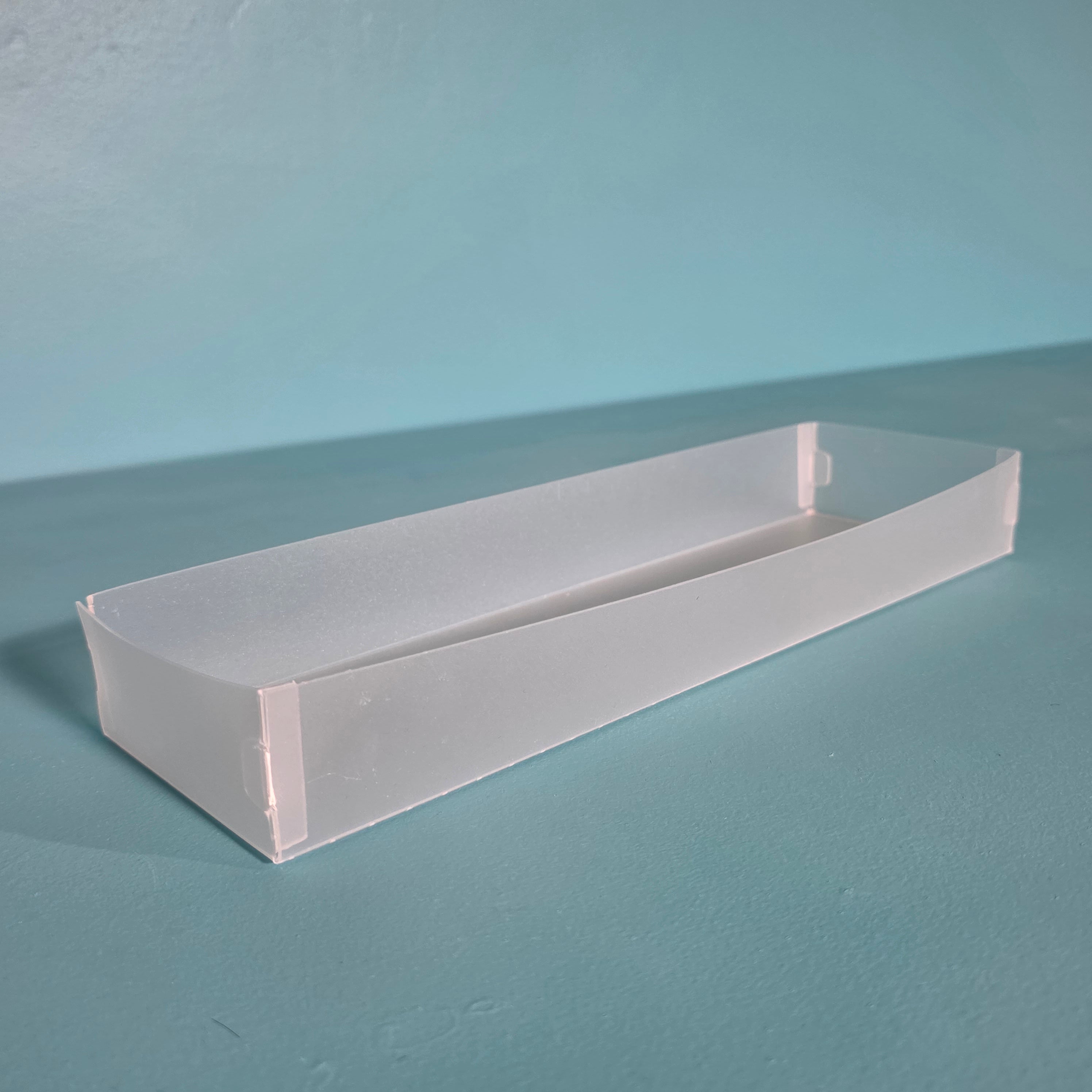 The Organized Option Basic Box "L" - 4.0" W x 15.0" L x 1.5" H - Set of 3