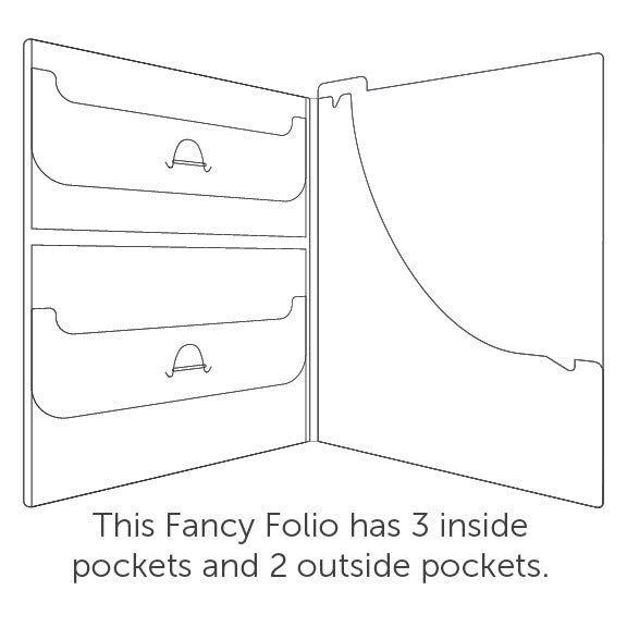 The Organized Option 8.5x11 Fancy Folio 3-pk