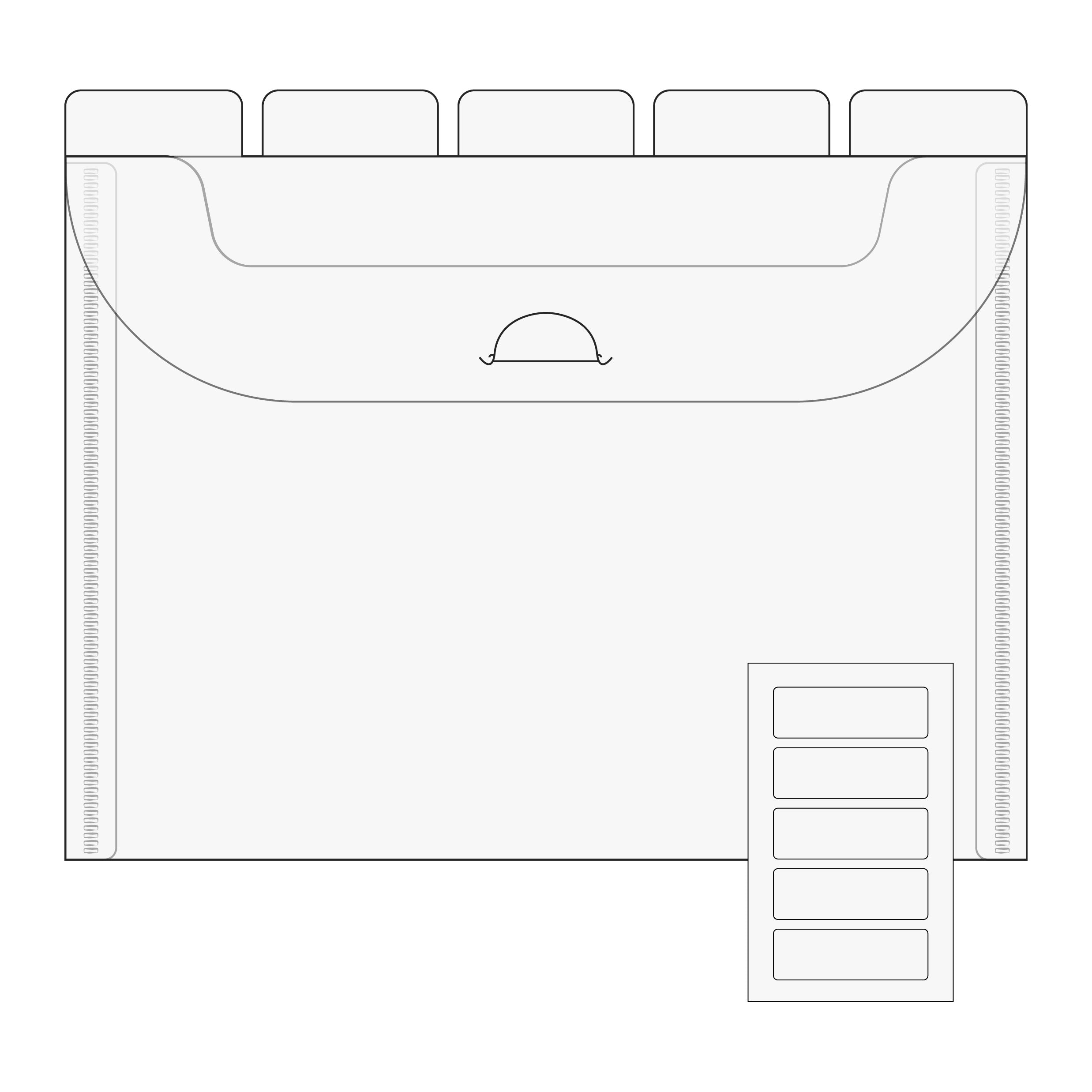 The Organized Option 5x7 Flip Flap Tabbed Divider Pockets - 10pk